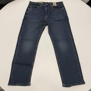 Levis 505 Jeans Mens 34x29 Blue Regular Fit Straight Leg Medium Wash Denim Pants